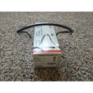 Vintage UVEX Astrospec 3000 Safety Glasses, New In Box, Black Frame, Clear Lens